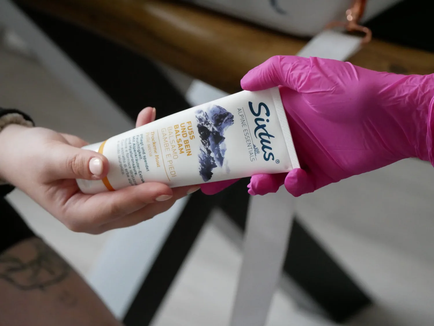 Pflegeprodukt für Füße und Beine bei Sanft Fuß